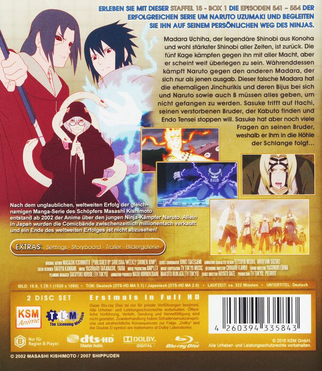 Produktbild: Naruto Shippuden - Staffel 15 - Box 1 - Uncut [2 BRs]