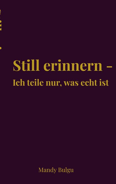 Produktbild: Still erinnern