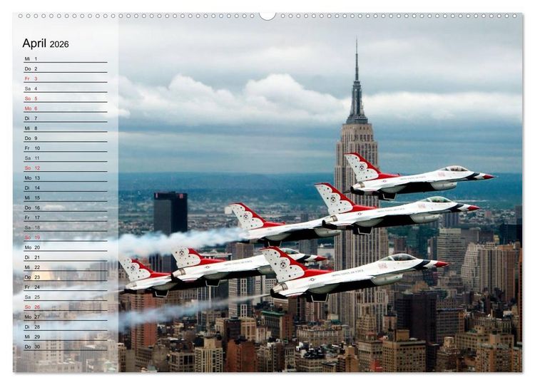 Produktbild: Kampfflugzeuge USA (Wandkalender 2026 DIN A2 quer), CALVENDO Monatskalender
