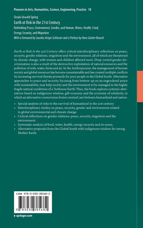 Produktbild: Earth at Risk in the 21st Century: Rethinking Peace, Environment, Gender, and Human, Water, Health, Food, Energy Security, and Migration