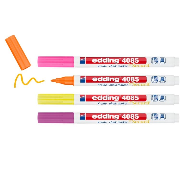 Produktbild: Edding Kreidemarker 4085 neon 4er Set