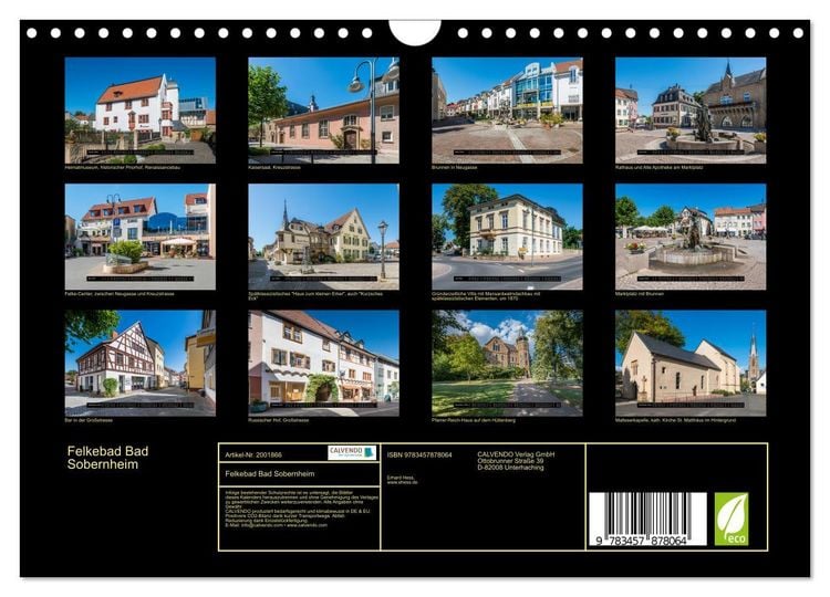 Produktbild: Felkebad Bad Sobernheim (Wandkalender 2026 DIN A4 quer), CALVENDO Monatskalender