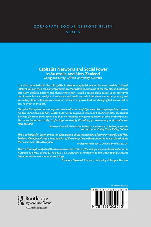 Produktbild: Capitalist Networks and Social Power in Australia and New Zealand