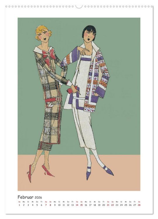 Produktbild: Paris Fashion Art d&eacute;co (hochwertiger Premium Wandkalender 2026 DIN A2 hoch), Kunstdruck in Hochglanz