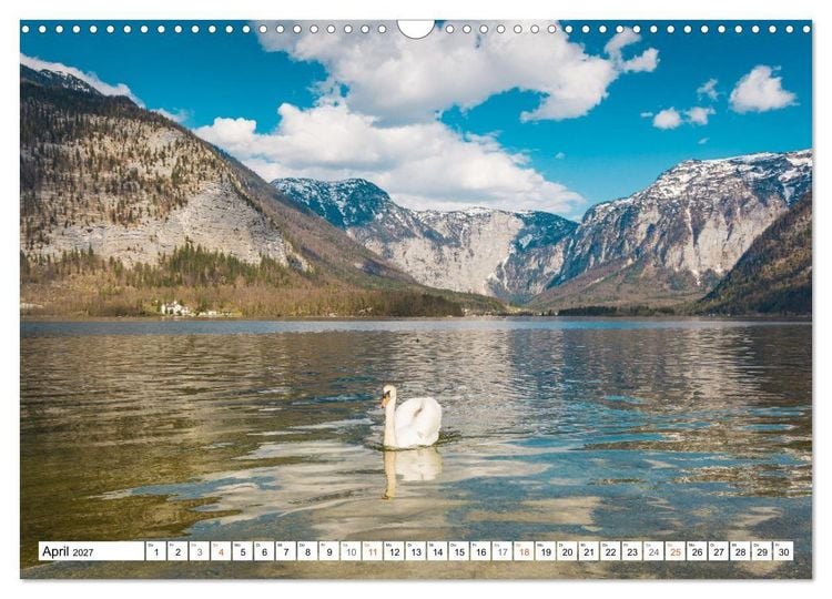 Produktbild: Hallstatt - Impressionen im Fr&uuml;hling (Wandkalender 2027 DIN A3 quer), CALVENDO Monatskalender