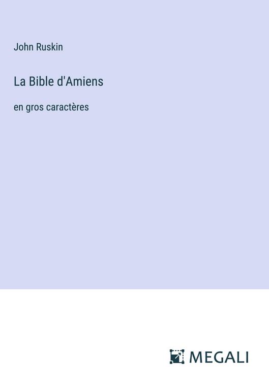 Produktbild: La Bible d'Amiens