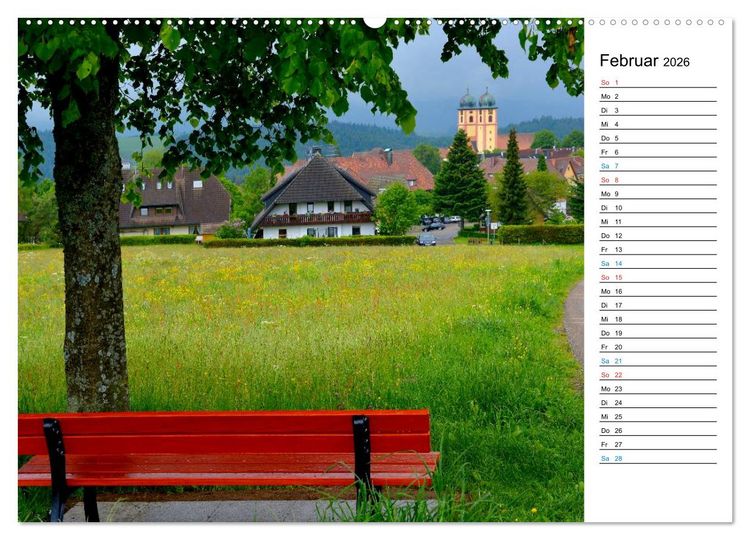Produktbild: Hochschwarzwald (hochwertiger Premium Wandkalender 2026 DIN A2 quer), Kunstdruck in Hochglanz