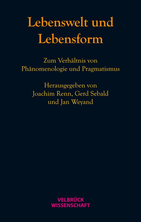 Produktbild: Lebenswelt und Lebensform