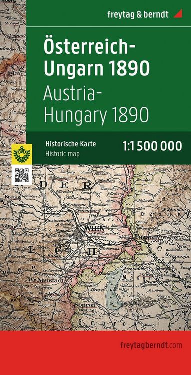 Produktbild: freytag & berndt &Ouml;sterreich-Ungarn 1890, Historische Karte 1:1,5 Mio.