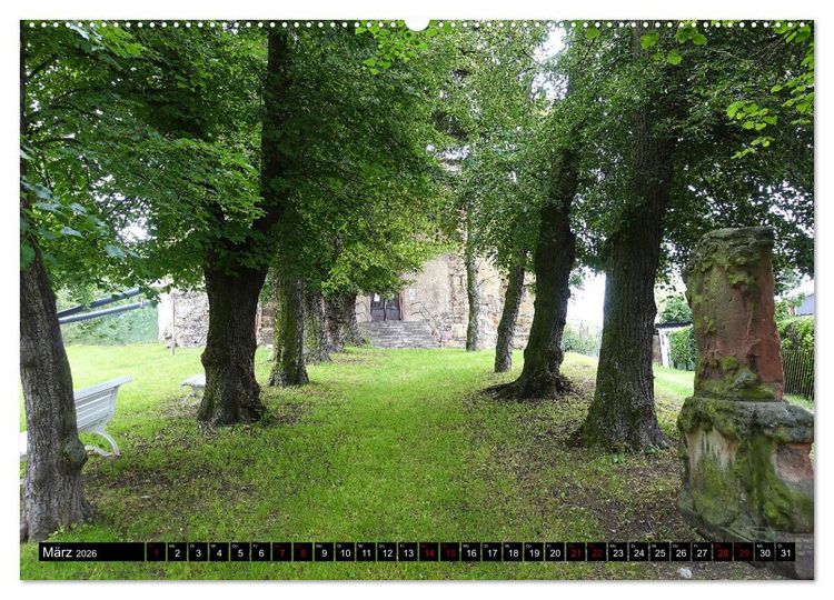 Produktbild: Kyffh&auml;user-Land Stille Landschaften - Geheimnisvolle Orte (Wandkalender 2026 DIN A2 quer), CALVENDO Monatskalender