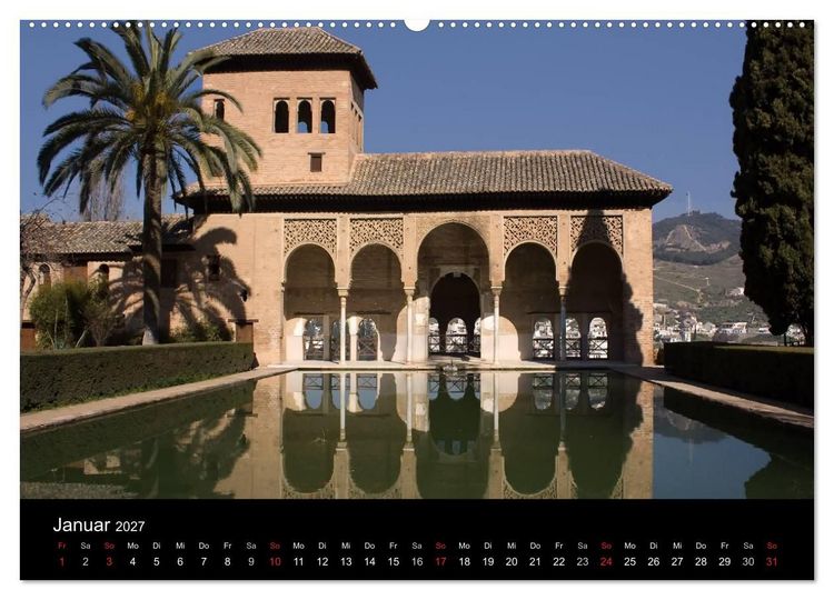 Produktbild: Andalusien (hochwertiger Premium Wandkalender 2027 DIN A2 quer), Kunstdruck in Hochglanz