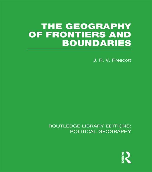 Produktbild: The Geography of Frontiers and Boundaries
