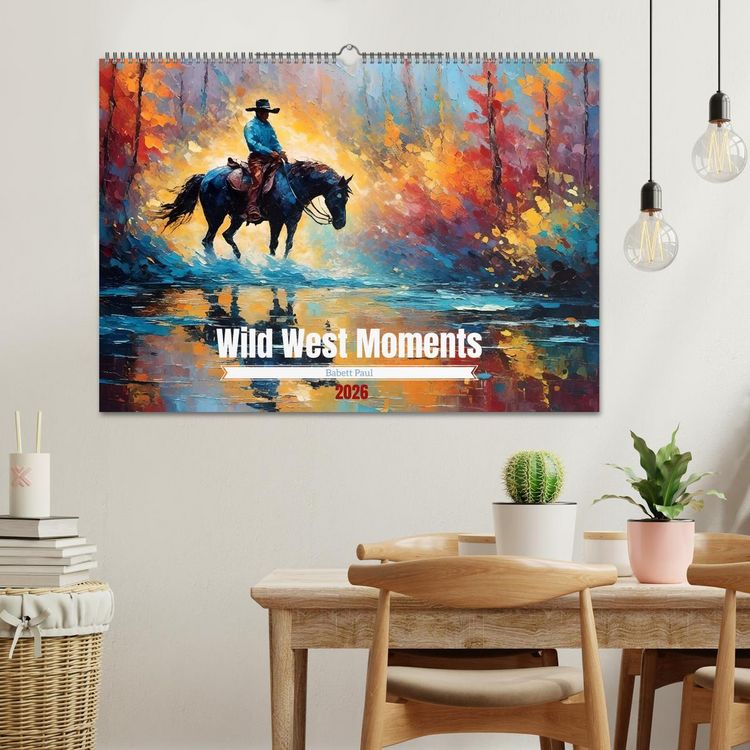 Produktbild: Wild West Moments (Wandkalender 2026 DIN A2 quer), CALVENDO Monatskalender