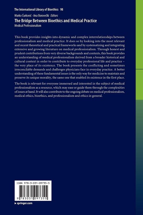 Produktbild: The Bridge Between Bioethics and Medical Practice