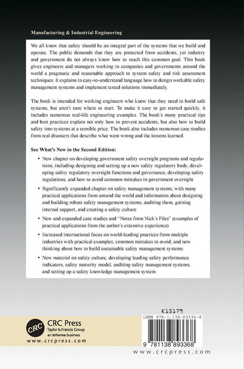 Produktbild: System Safety Engineering and Risk Assessment