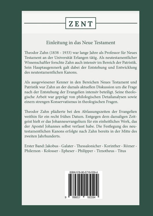 Produktbild: Einleitung in das Neue Testament