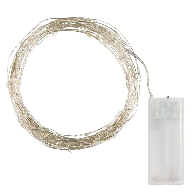 Produktbild: Idena Lichterkette 10 LED warmwei&szlig; 6h Timer 1,2m