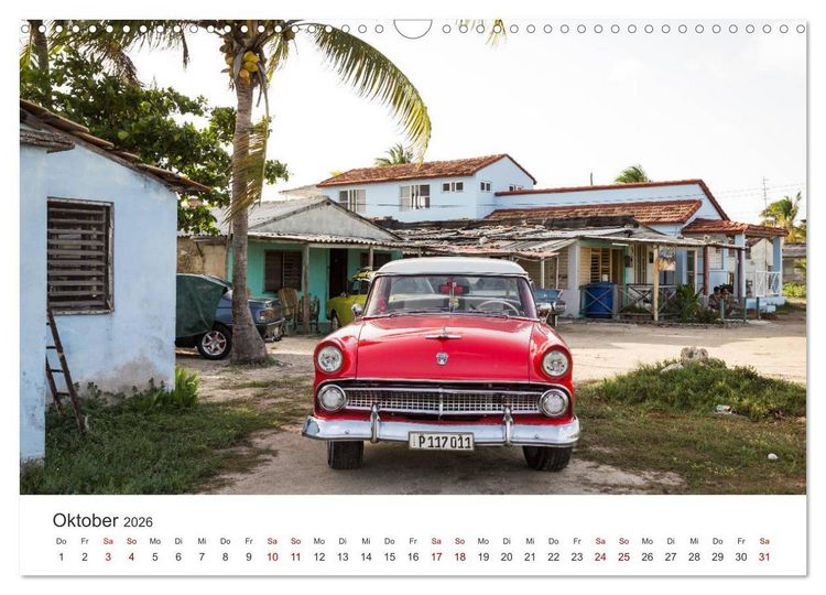 Produktbild: Postkarten aus Kuba (Wandkalender 2026 DIN A3 quer), CALVENDO Monatskalender