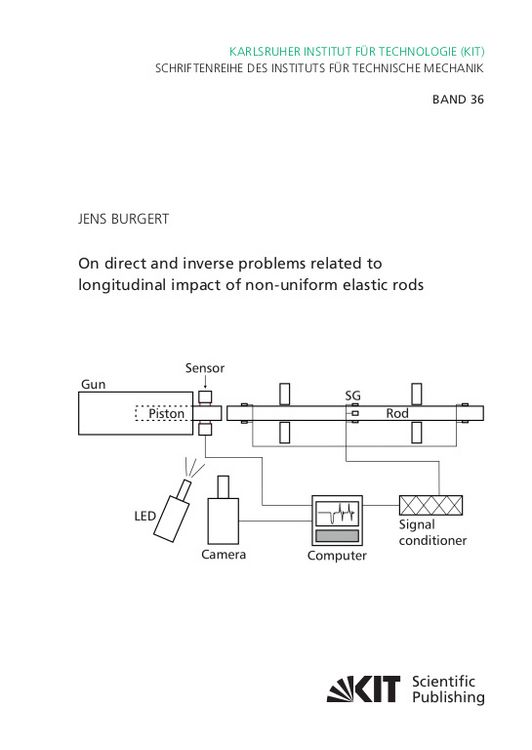 Produktbild: On direct and inverse problems related to longitudinal impact of non-uniform elastic rods