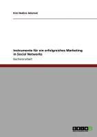 Produktbild: Instrumente f&uuml;r ein erfolgreiches Marketing in Social Networks