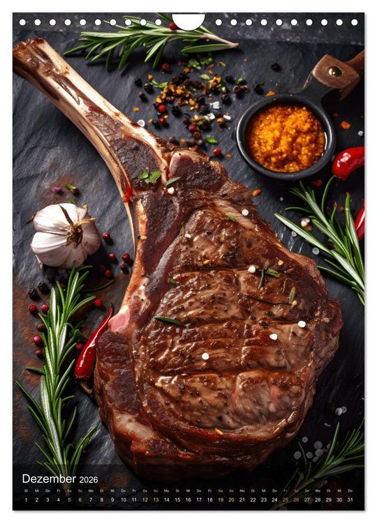 Produktbild: Meat Lovers - K&ouml;stliche Grill Abenteuer (Wandkalender 2026 DIN A4 hoch), CALVENDO Monatskalender