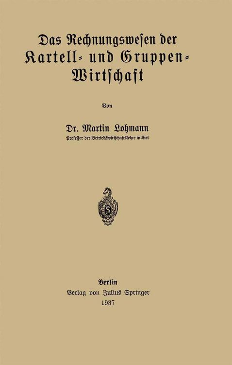 Produktbild: Das Rechnungswesen der Kartell- und Gruppen-Wirtschaft