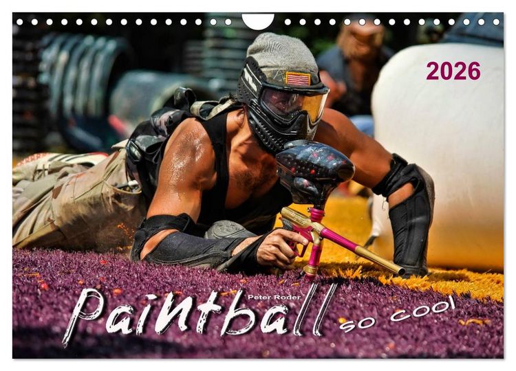 Produktbild: Paintball - so cool (Wandkalender 2026 DIN A4 quer), CALVENDO Monatskalender