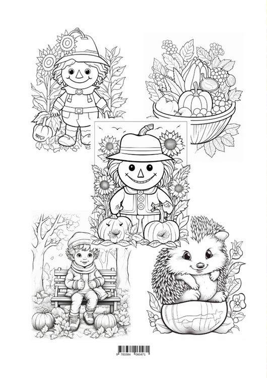 Produktbild: Herbstliche Tr&auml;ume: Malbuch f&uuml;r neugierige Kinder