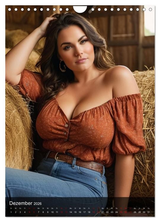 Produktbild: XXL Farm Girls (Wandkalender 2026 DIN A4 hoch), CALVENDO Monatskalender