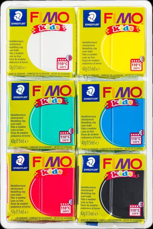 Produktbild: STAEDTLER FIMO kids Colour Pack - basic 6x42g