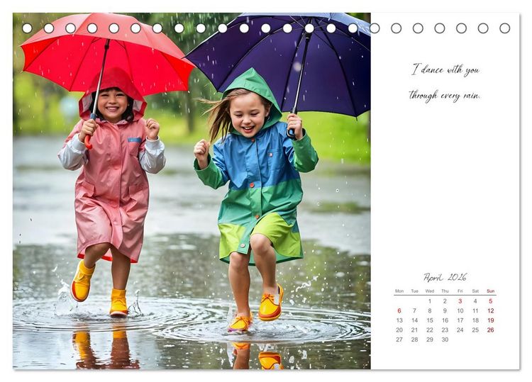 Produktbild: Shining brighter together - My heart, my sister, my home (Desk Calendar 2026 DIN A5 landscape), CALVENDO 12 Month DeskCalendar