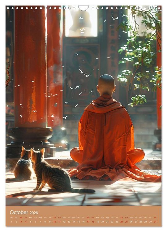 Produktbild: Zen in Orange (Wall Calendar 2026 DIN A3 portrait), CALVENDO 12 Month Wall Calendar