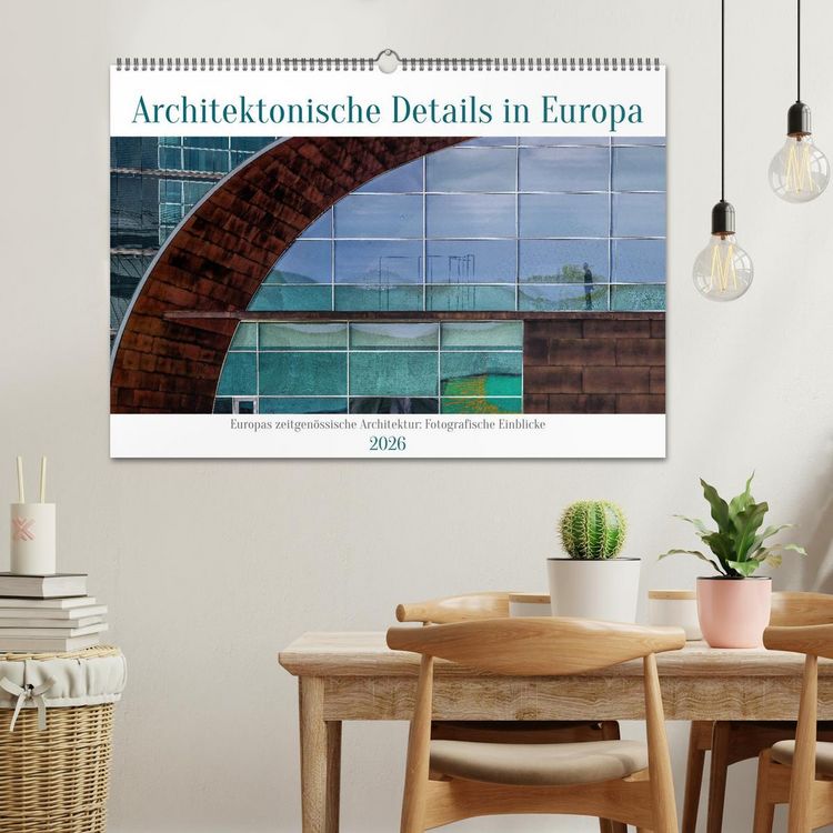 Produktbild: Architektonische Details aus Europa (Wandkalender 2026 DIN A2 quer), CALVENDO Monatskalender