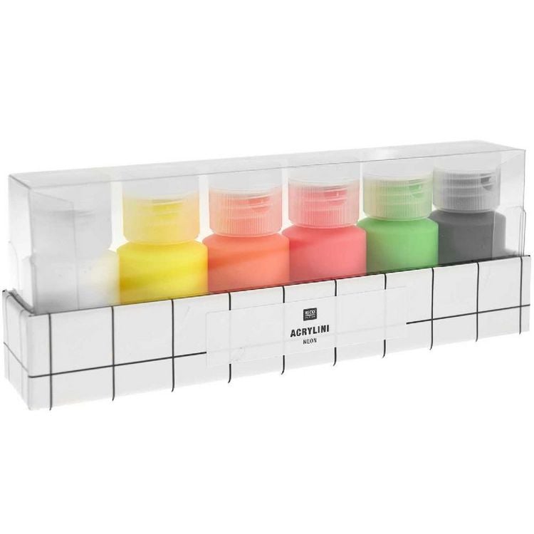 Produktbild: Acrylini Set Neon, 6 x 22 ml