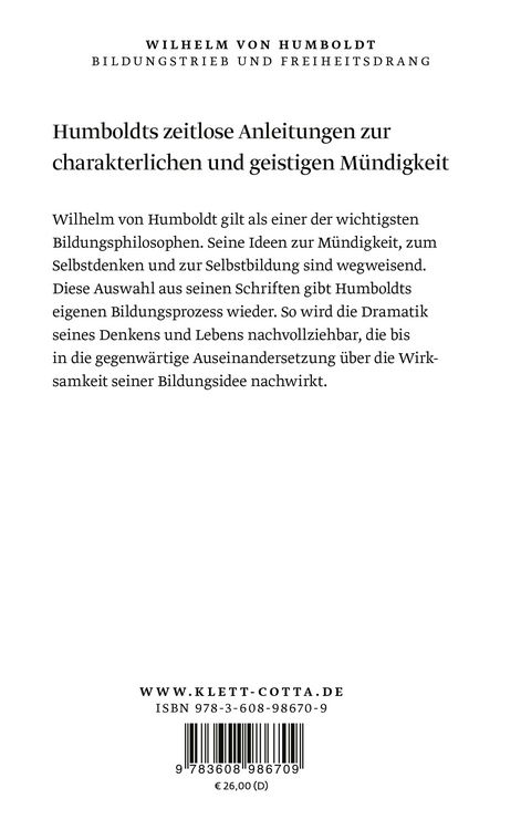 Produktbild: Bildungstrieb und Freiheitsdrang