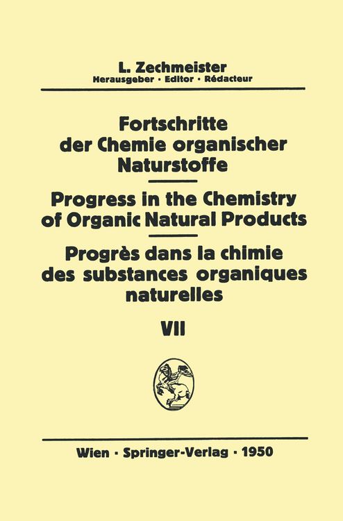 Produktbild: Fortschritte der Chemie organischer Naturstoffe/Progress in the Chemistry of Organic Natural Products/Progr&egrave;s dans la Chimie des Substances Organiques