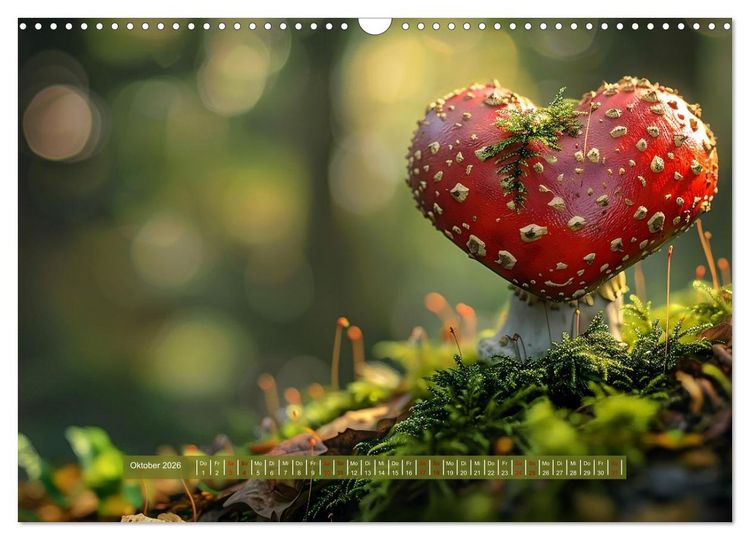 Produktbild: Mit dem Herzen der Natur (Wandkalender 2026 DIN A3 quer), CALVENDO Monatskalender