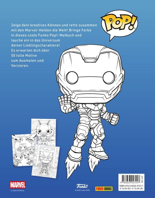 Produktbild: Marvel: Das offizielle Avengers Funko Pop!-Malbuch