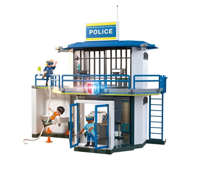 Produktbild: PLAYMOBIL 71874 Polizeiwache mit Fahndungsraum