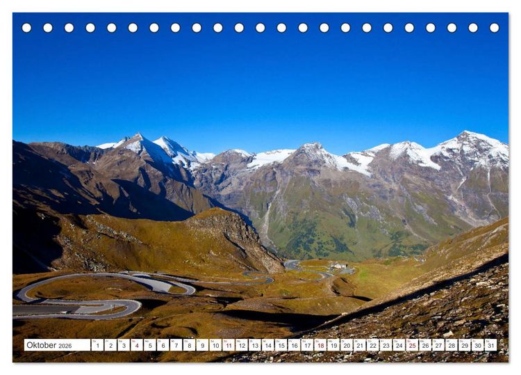Produktbild: Ausflugsziele im Land Salzburg (Tischkalender 2026 DIN A5 quer), CALVENDO Monatskalender