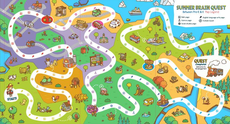 Produktbild: Summer Brain Quest: Between Grades Pre-K & K