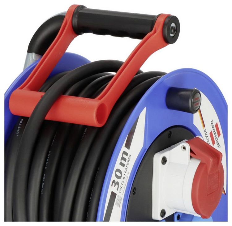 Produktbild: Brennenstuhl 1237980 Kabeltrommel 30.00m Schwarz CEE-Stecker 16A 5polig