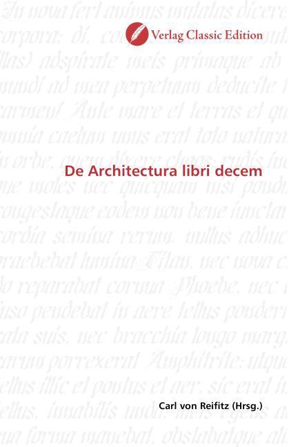 Produktbild: De Architectura libri decem