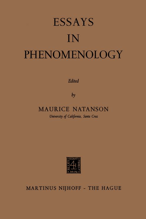 Produktbild: Essays in Phenomenology