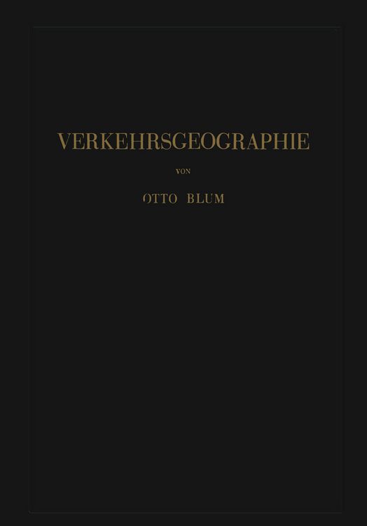Produktbild: Verkehrsgeographie