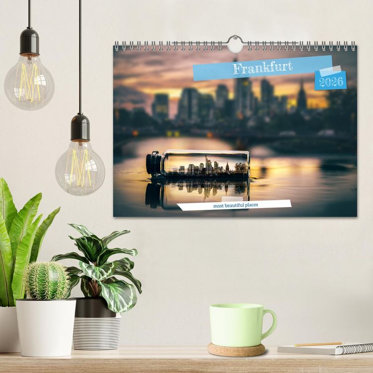 Produktbild: Frankfurt most beautiful places (Wall Calendar 2026 DIN A4 landscape), CALVENDO 12 Month Wall Calendar