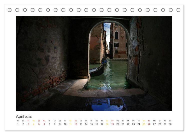Produktbild: Venedig (Tischkalender 2026 DIN A5 quer), CALVENDO Monatskalender