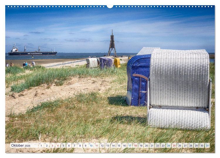 Produktbild: Cuxhavener Land (Wandkalender 2026 DIN A2 quer), CALVENDO Monatskalender