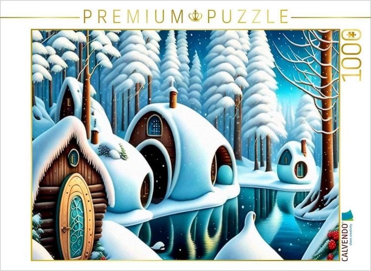 Produktbild: CALVENDO Puzzle Im Winterwald | 1000 Teile Lege-Gr&ouml;&szlig;e 64x48cm Foto-Puzzle f&uuml;r gl&uuml;ckliche Stunden