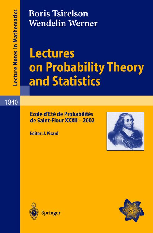 Produktbild: Lectures on Probability Theory and Statistics